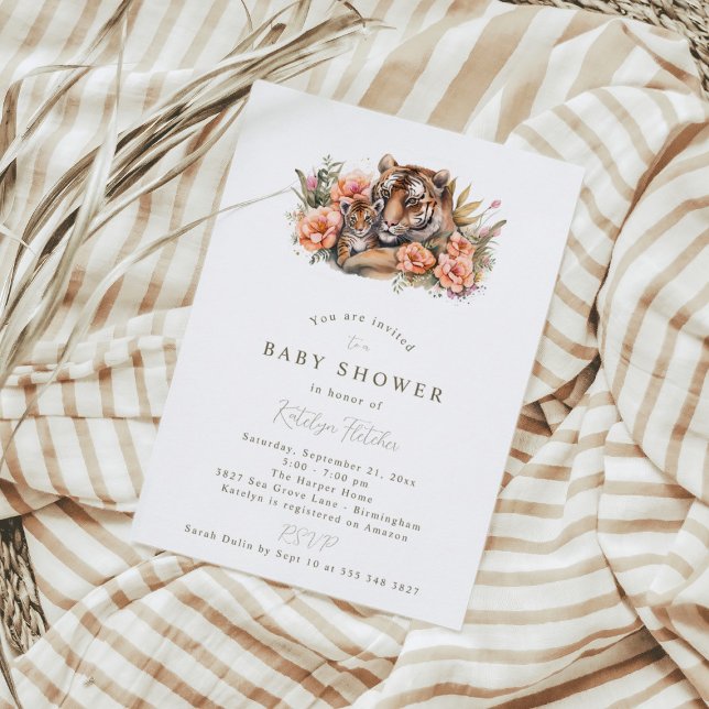 Tiger Baby Shower Invitation (Creator Uploaded)