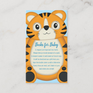 Tiger Baby Shower Safari Enclosure Card
