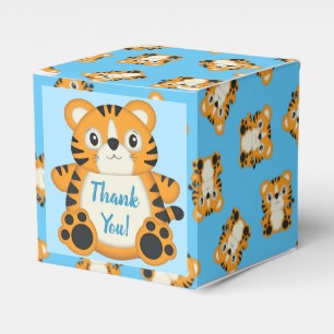 Tiger Baby Shower Safari Favor Boxes