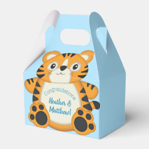 Tiger Baby Shower Safari Favor Boxes