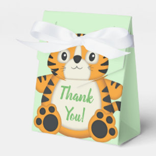 Tiger Baby Shower Safari Favor Boxes