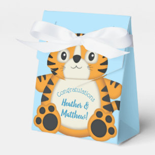 Tiger Baby Shower Safari Favor Boxes