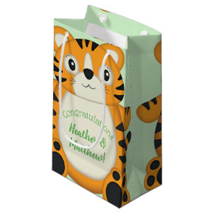 Tiger Baby Shower Safari Small Gift Bag
