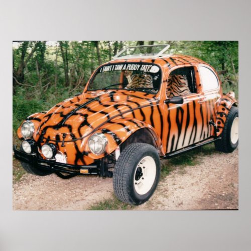 Tiger baja bug poster