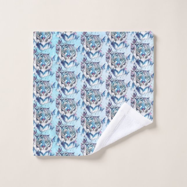 Tiger Bath Towel Set (Wash Cloth)