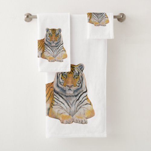 Tiger Bath Towel Set