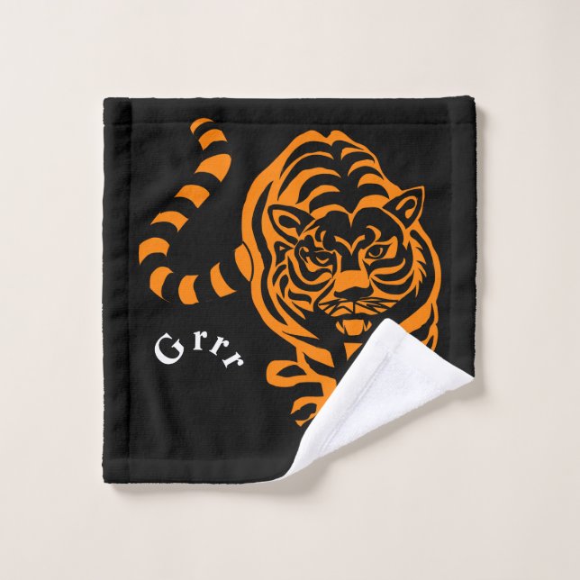 Tiger Bath Towel Set (Wash Cloth)