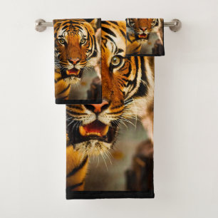 Tiger Bathroom Towel Set