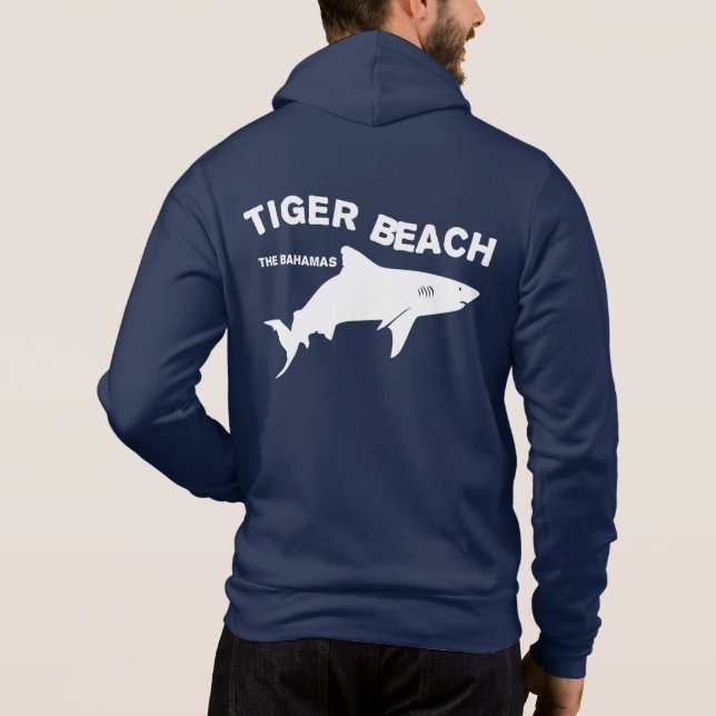 Tiger Beach - The Bahamas | Diving With Sharks Hoodie (Back)