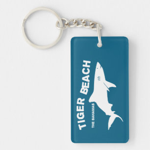 Tiger Beach - The Bahamas Diving With Sharks Keychain