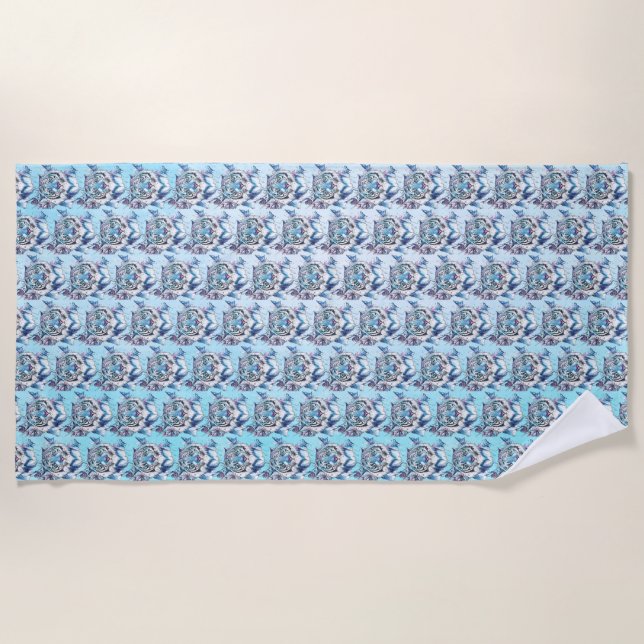 Tiger Beach Towel (Front)