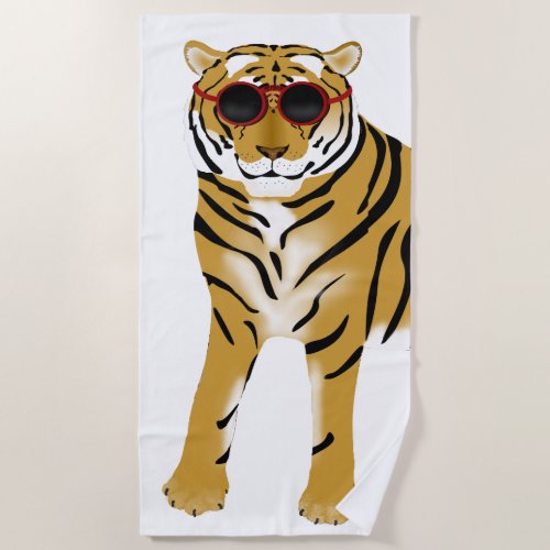 Tiger Beach Towel