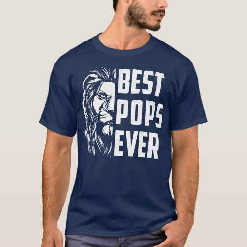 Tiger Best Pops Ever Funny New Pops Grandpa T_Shirt