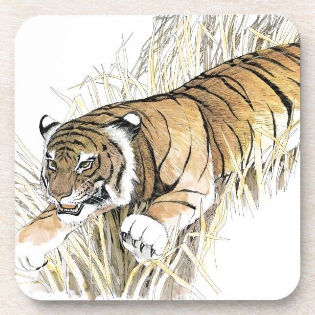 Tiger Beverage Coaster (Front)