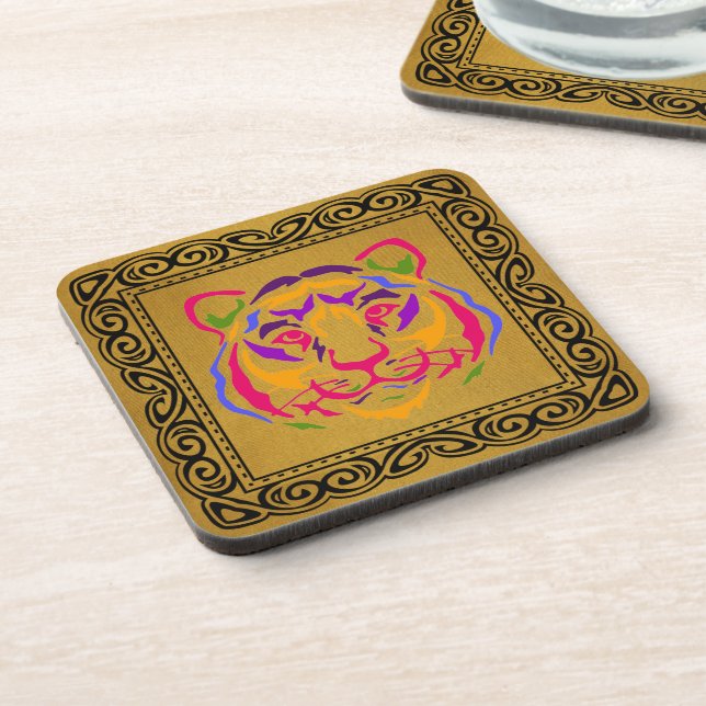 Tiger Beverage Coaster (Left Side)