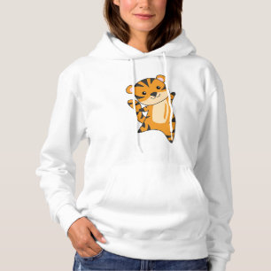 Tiger Big Cat Cute Animals For Kids Hoodie