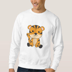 Tiger Big Cat Cute Animals For Kids Sweatshirt