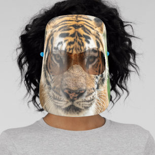 Tiger Big Cat Kitty Face Animal Face Shield