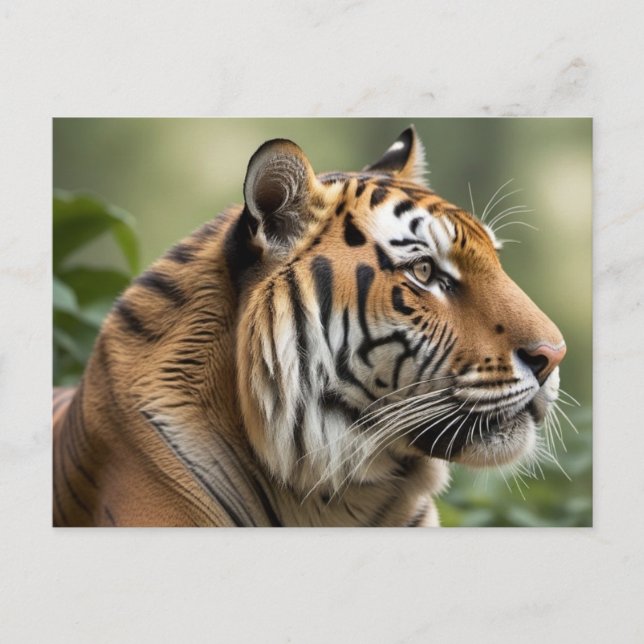 Tiger Big Cat Nature Wildlife Picture Postcard (Front)