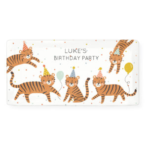 Tiger Birthday Banner