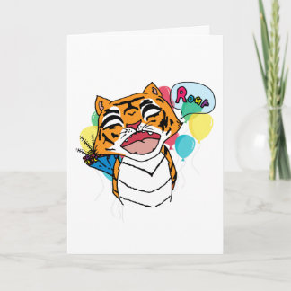 Tiger Birthday Card