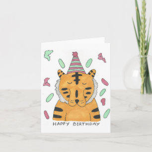 Tiger Birthday Card