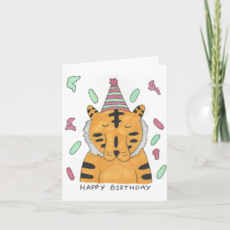 Tiger Birthday Card