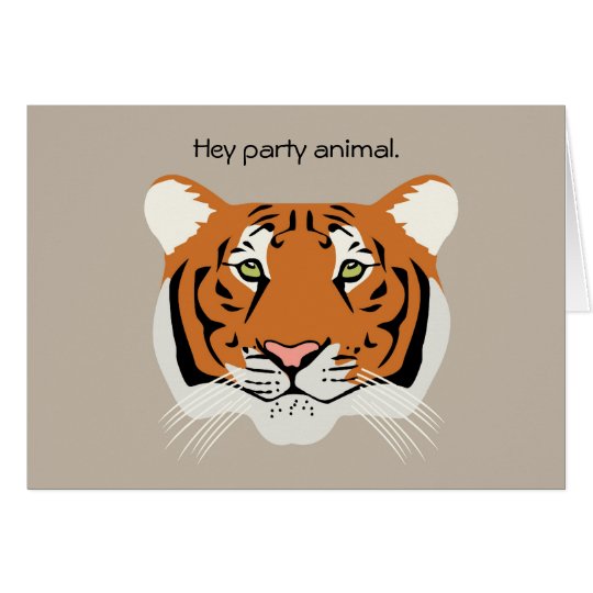 Tiger Birthday Card | Zazzle