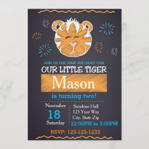 Tiger Birthday Invitation