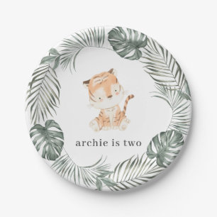 Tiger Birthday Paper Plates