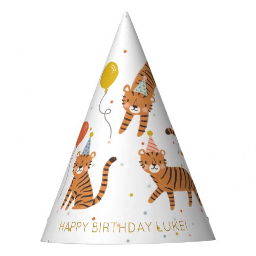 Tiger Birthday Party Hat
