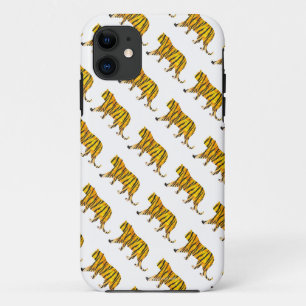 Tiger Black and Orange Print iPhone 11 Case