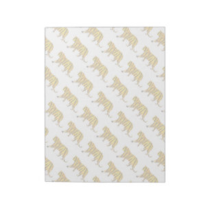 Tiger Black and Orange Print Notepad