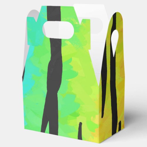 Tiger Black and Rainbow Gifts Favor Boxes