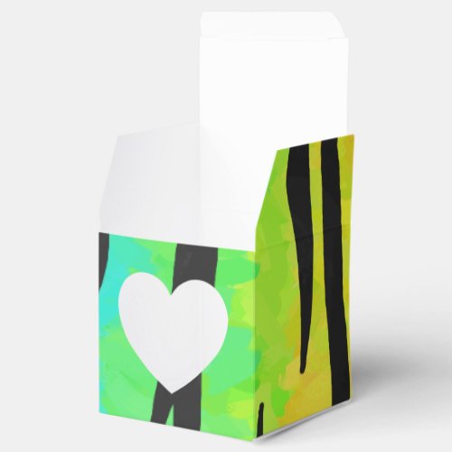 Tiger Black and Rainbow Gifts Favor Boxes