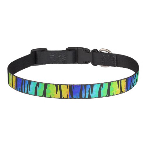 Tiger Black and Rainbow Gifts Pet Collar