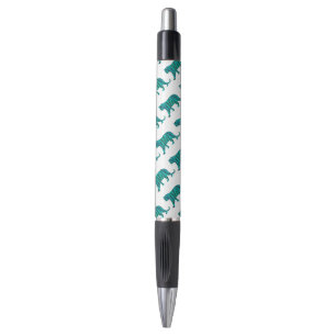 Tiger Black and Teal Print Pen
