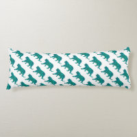 Tiger Black and Teal Silhouettes