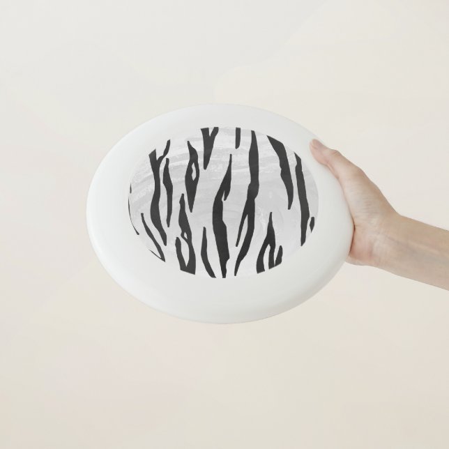 Tiger Black and White Art Wham-O Frisbee (In Hand)