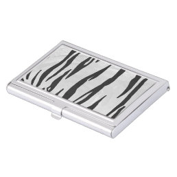 Tiger Black and White Print Case For Business Cards