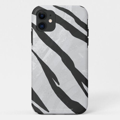 Tiger Black and White Print iPhone 11 Case