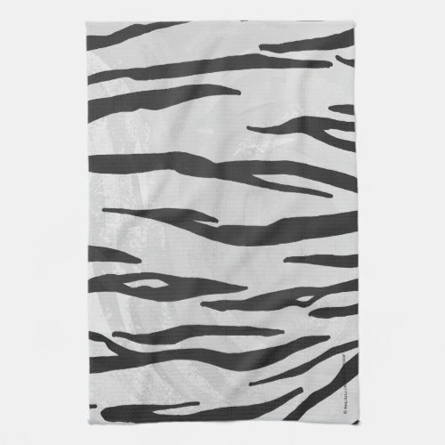 Tiger Black and White Print Kitchen Towel