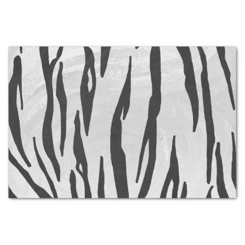 Tiger Black and White Print Tissue Paper