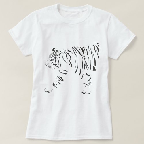 Tiger black and white wrap around T_Shirt