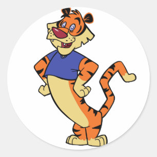 Tiger - Blue Mascot Stickers