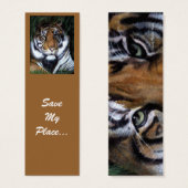 Tiger bookmark, Save My Place (Front & Back)