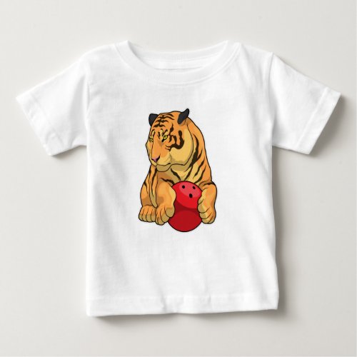 Tiger Bowling Bowling ball Baby T_Shirt