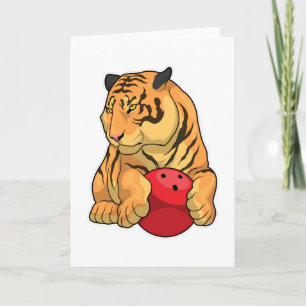Tiger Bowling Bowling ball Card