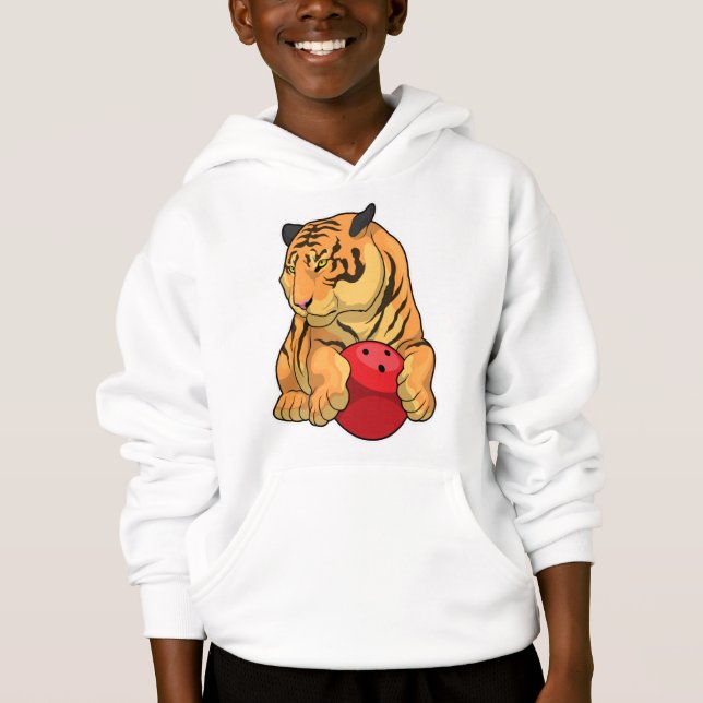 Tiger Bowling Bowling ball Hoodie (Front)