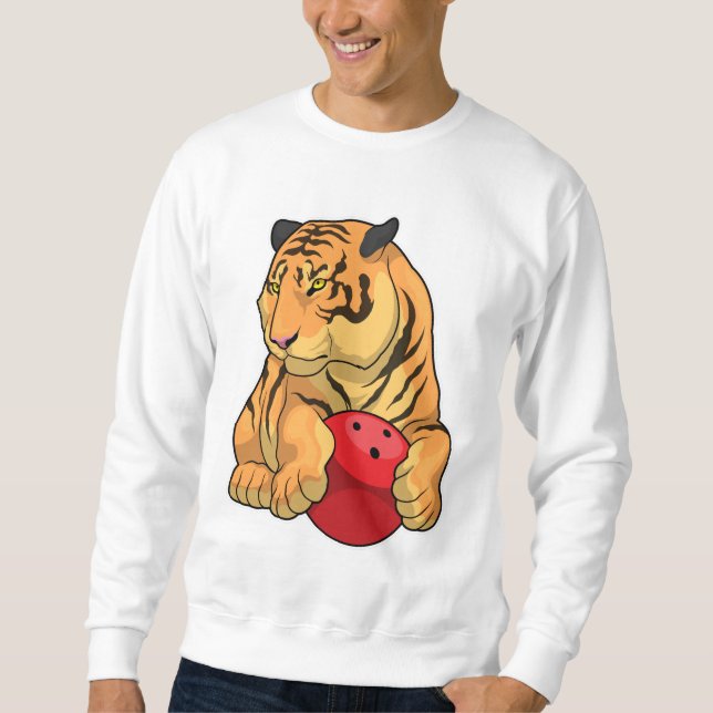 Tiger Bowling Bowling ball Sweatshirt (Front)